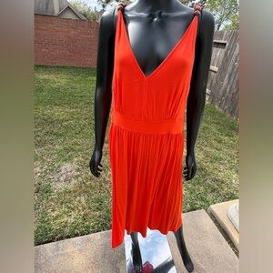 Lane Bryant  Orange Sleeveless Dress